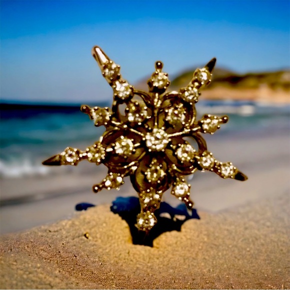 Dazzling Sterling Silver CZ Star Slide - Picture 1 of 3